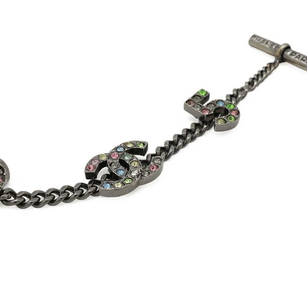 Chanel No.5 Ribbon Clover Bracelet Metal Crystal - Picture 3 of 5
